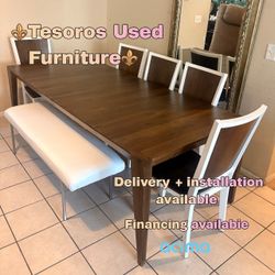 90inch Solid Wood Dining set