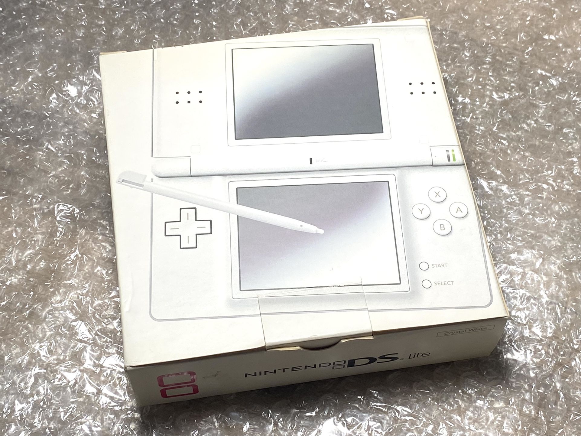 Nintendo DS Lite Crystal White Console Box Manual Japanese Version