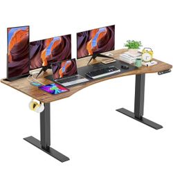 Electric Height Adjustable 63x 30inch Standing Desk