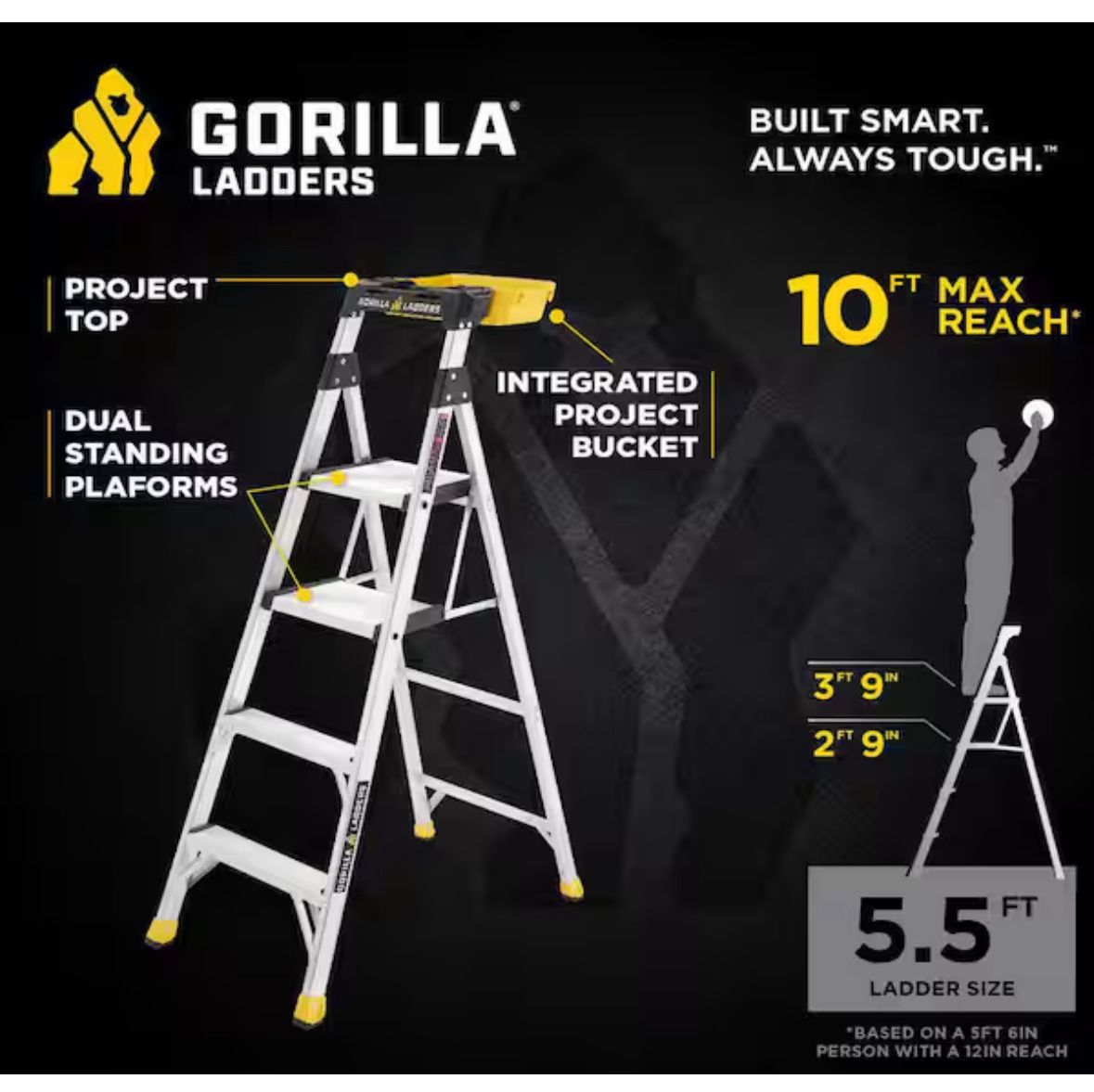 6 foot gorilla ladder