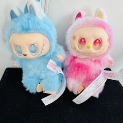 Adorable Pink And Blue Monsters plushies keychains together #kawaii  # mother days gift # gift for her # love gift #plushie # spring gift