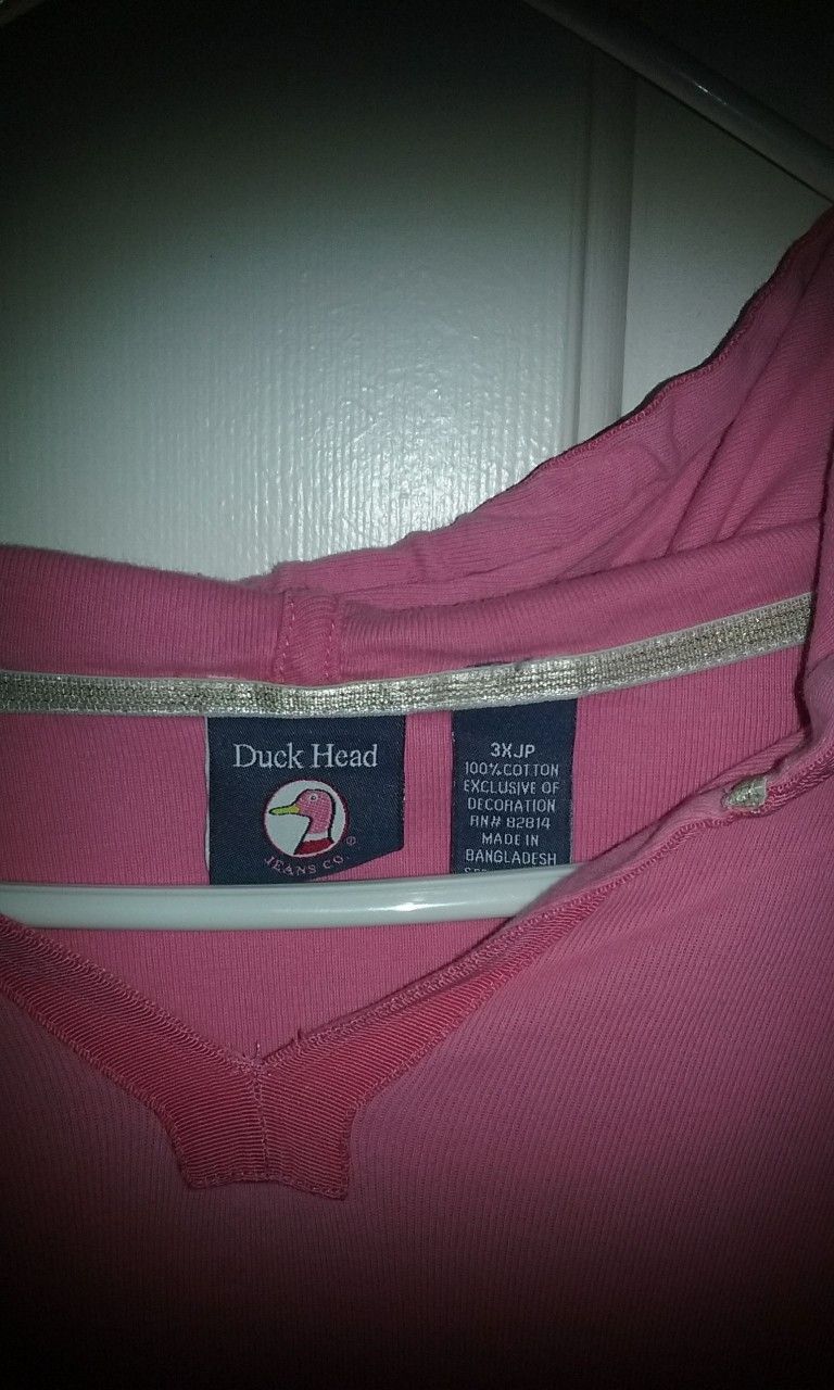 Duck Head Jeans Co. Woman Shirt Pink-Last ONE
