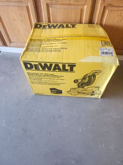 Electric dewalt 12" miter saw