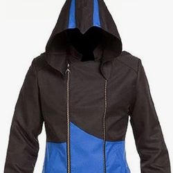 Assassins Creed Cosplay Jacket With cloak hoodie-Size Large -NEW-77064 zipcode