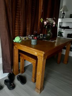 Real wood table