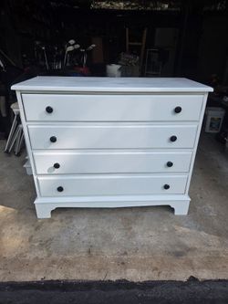 4-Drawer Wood Dresser Refinished