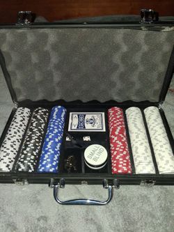 Poker Chip Set in Aluminum Carrying Case