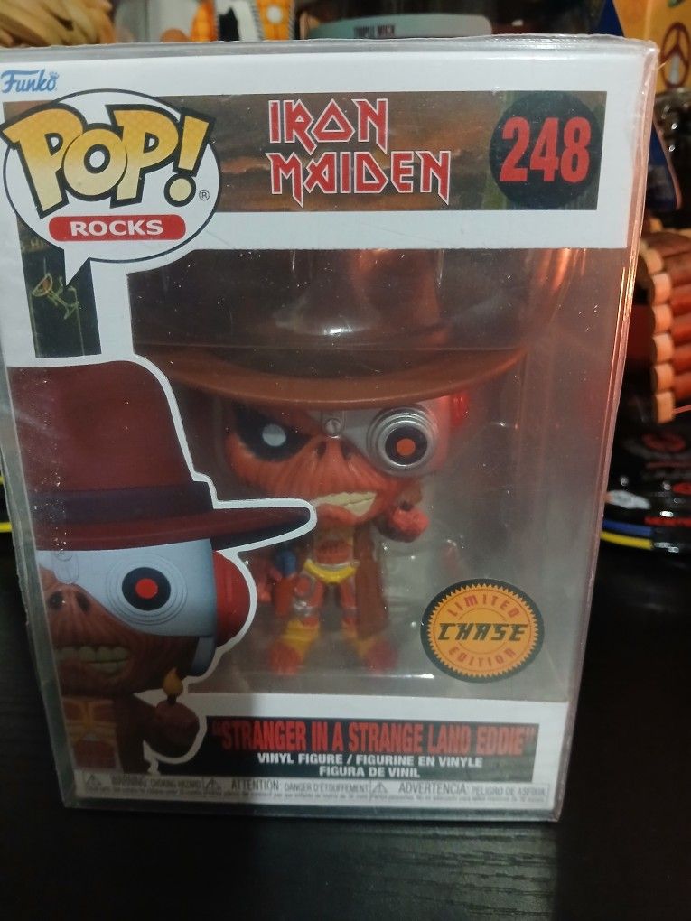Brand New Iron Maiden Stranger In A Strange Land Eddie Chase #248 FunkoPop