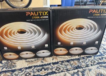 PAUTIX CCT COB LED Strip Light White Tunable 6400LEDs,CRI90+ 32.8ft/10m Dimmable 2700K-6500K 24V LED,Work with Alexa/Google