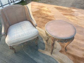 French Louis  XIV Arm Chair Vintage Cloth