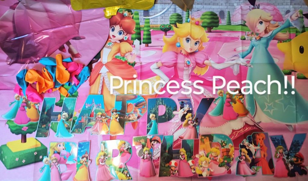 Mario Bros. Princess Peach Birthday Party Decorations For Girls