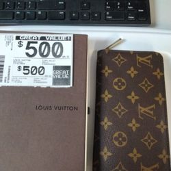 LOUIS VUITTON ZIPPY WALLET MONOGRAM