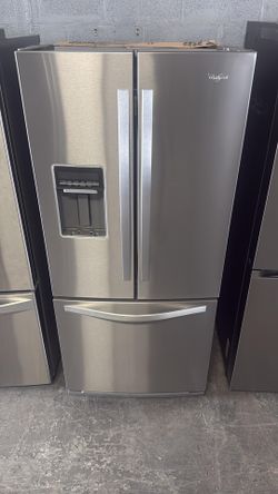 30” Whirlpool Refrigerator French door fridge heladera refrigerador working clean testing warranty 4 MONTHS DELIVEY