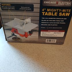 4" Table Saw 