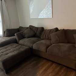 Brown sofa