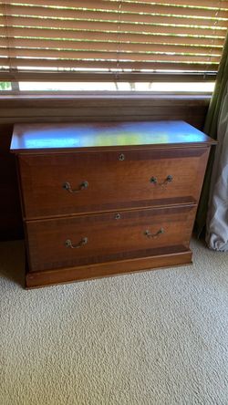 Wood file cabinet-2 drawer, 36” Bombay Co