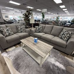 2 PC SOFA AND LOVESEAT 