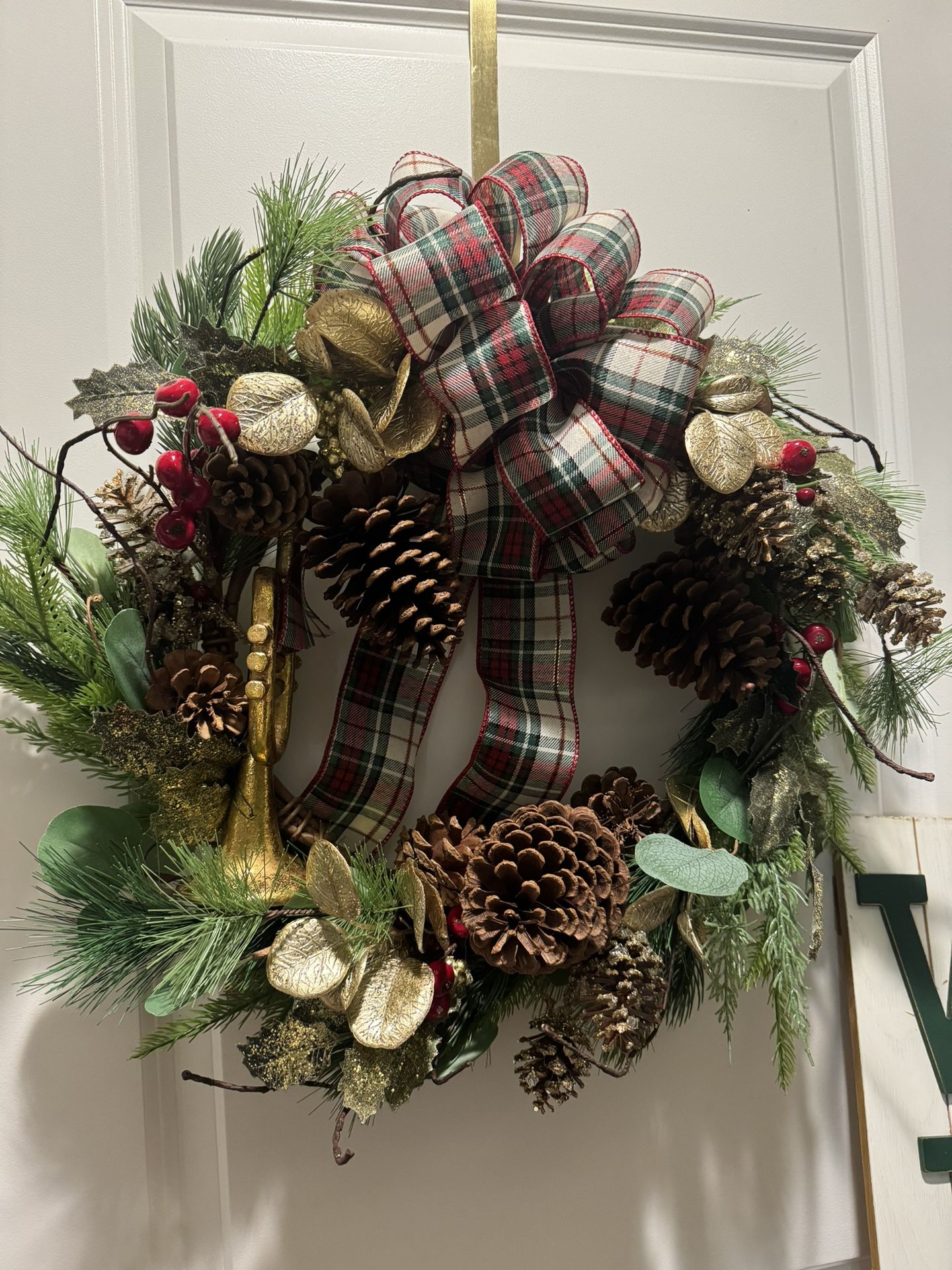 Christmas Wreath And Porch Sign