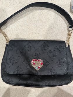 black embossed shoulder bag Juicy couture black embossed shoulder bag