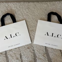 A.L.C. 2 Empty shopper bags