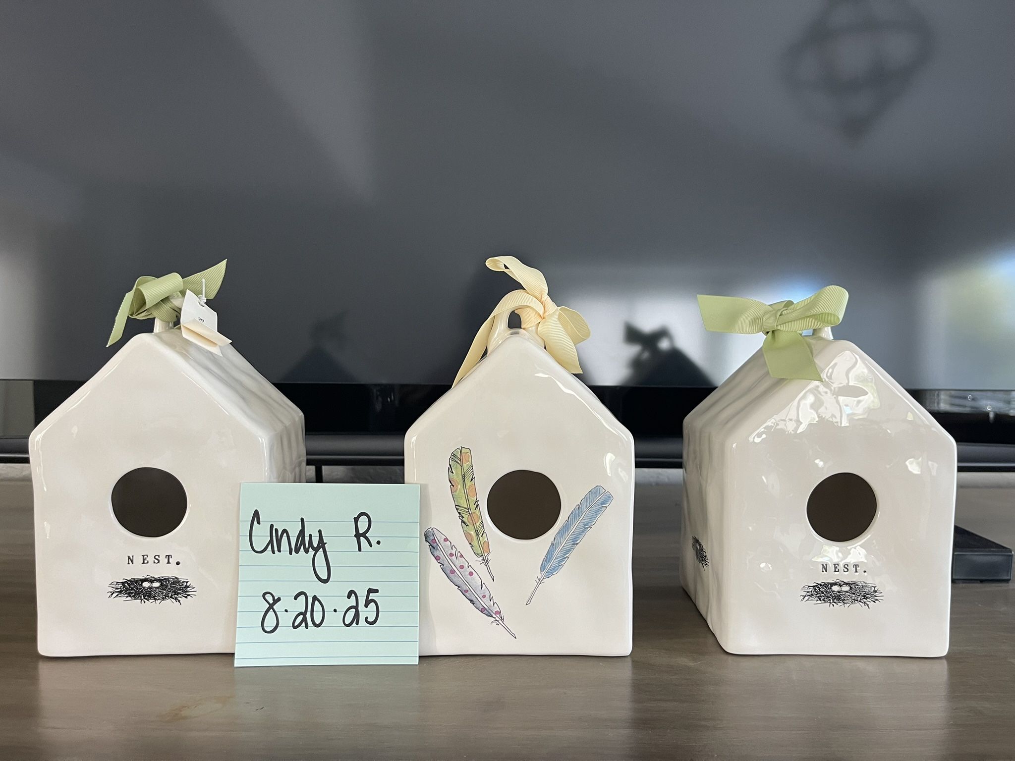 Half Off Listed Price Rae Dunn Birdhouses $22 each