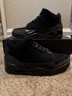Jordan 3 size 9 black cats  with og box