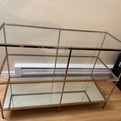 3 Tier Glass Console Table