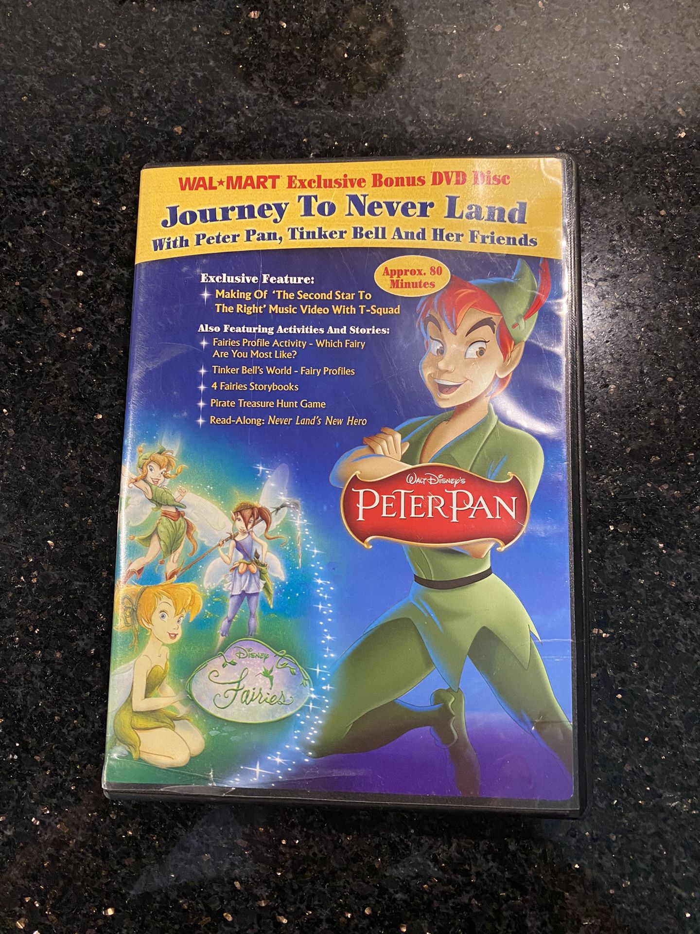 Peter Pan Journey To Neverland DVD Walmart Exclusive Bonus