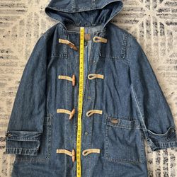 RL Hooded Denim Jacket SZ L