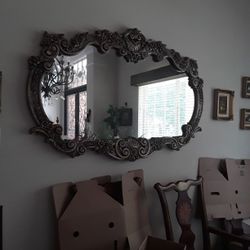 Large Antique Mirror Sofa Size Best Offer