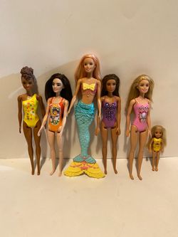 Newer Barbie Dreamtopia mermaid, princess, and swimsuit dolls