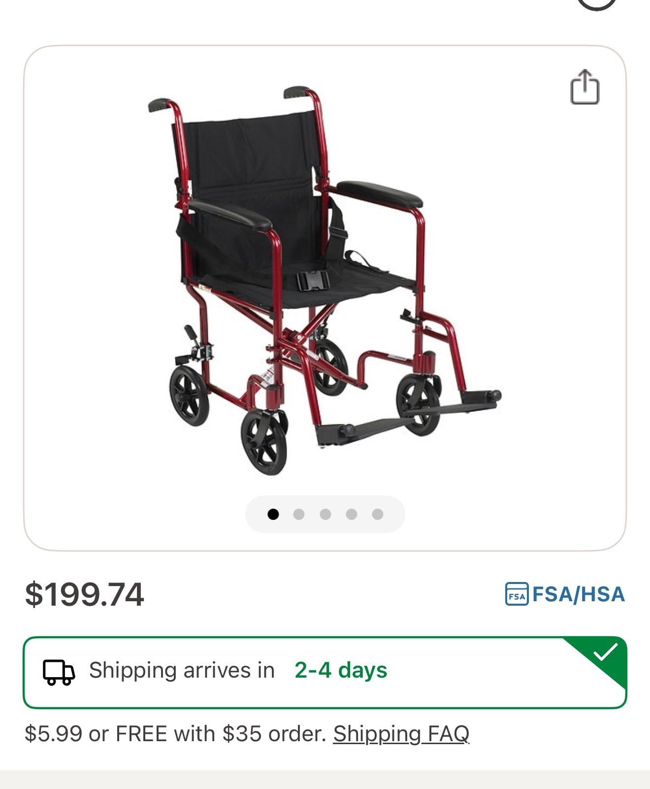 Lightweight Transport Wheelchair