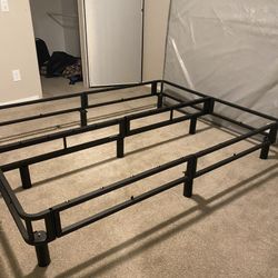 Like New Queen Bed Frame Foundation With Headboard Bracket for Sale – $80– Peoria 