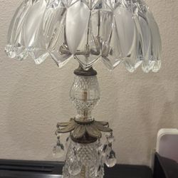 Persian Marble Base Crystal Lamp