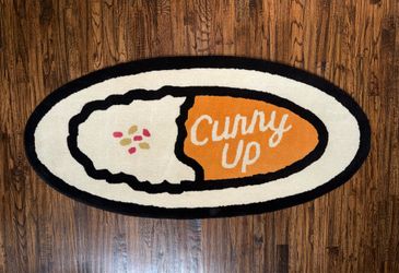 Human Made Japan “Curry Up” Rug Large Nigo Bape White/Orange 60x30” SOLD OUT