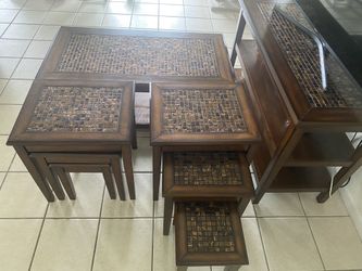 Nesting set, coffee table, TV table