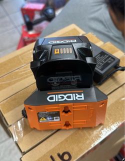 Ridgid 18v battery and charger