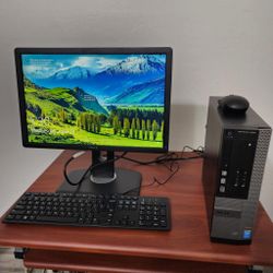 Optiplex 3020 Desktop SFF  Intel core I5 4590 3.3GHZ  8GB RAM  600GB HDD  Win 10 Pro. Microsoft office installed.  Wi-Fi conection. Nothing wrong.  Mo