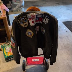 Top Gun Leather Jacket XL