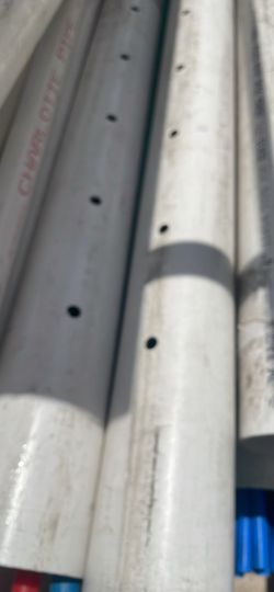 4” french drain pipes