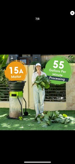 Xl Leaf Mulcher Blade Less Portable 18:1 Reduction 