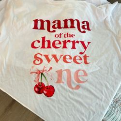 First birthday cherry Sweet T-shirt 