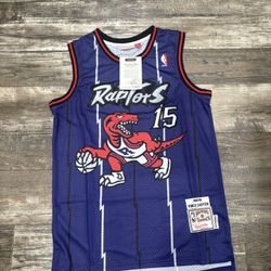 Vince Carter (sizes Below) purple Toronto Raptors basketball jersey throwback