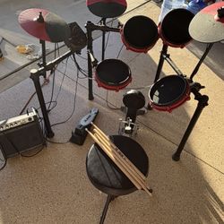 Drum Set With Amp 
