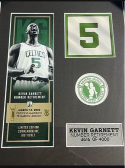 Kevin Garnett Limited Edition Plaque