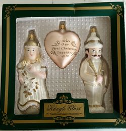 Vintage Traditional Kringle Glass Ornaments 