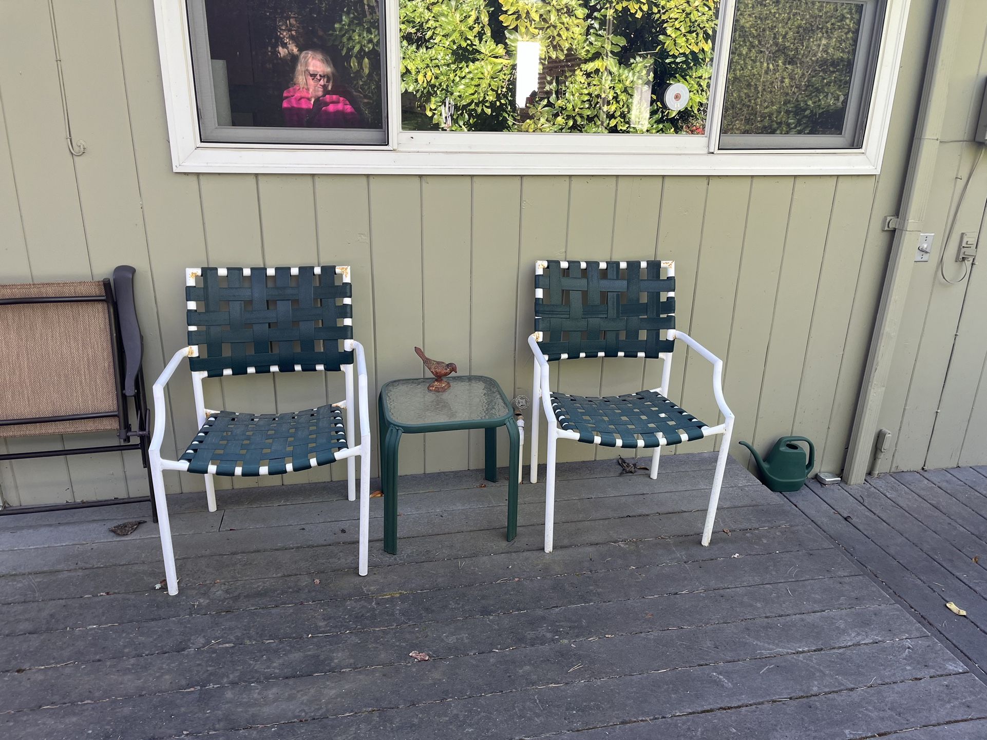 Outdoor chairs And Small Table