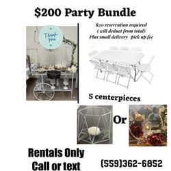 Party , Birthday, BABY SHOWER, Wedding ,Free Delivery In Hanford Only 
