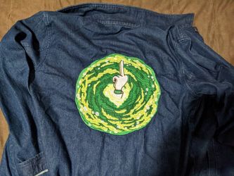 Rick And Morty Jean Jacket 