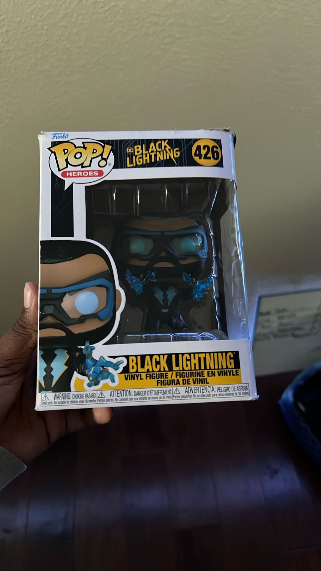 Funko Pop (Model Number 426 Black Lightning)